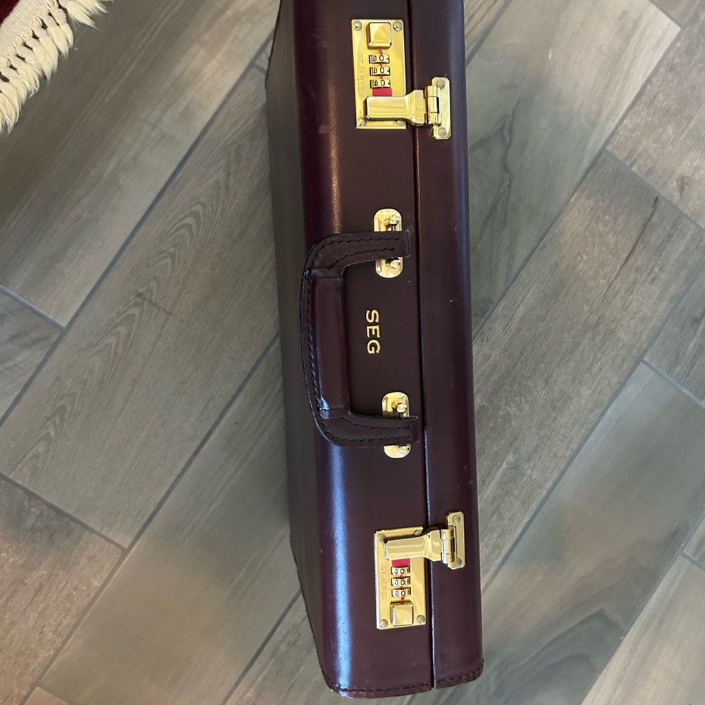 Brown Leather Briefcase - Picture 5 of 5